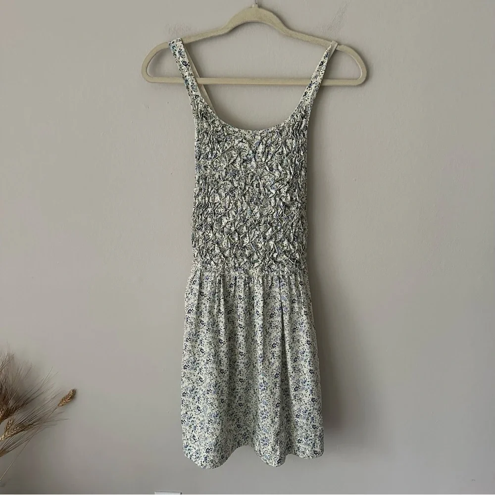 Free People Petunia Mini Dress, Tea Combo, Floral, XS